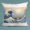 Cuscino La grande onda di Kanagawa, Hokusai